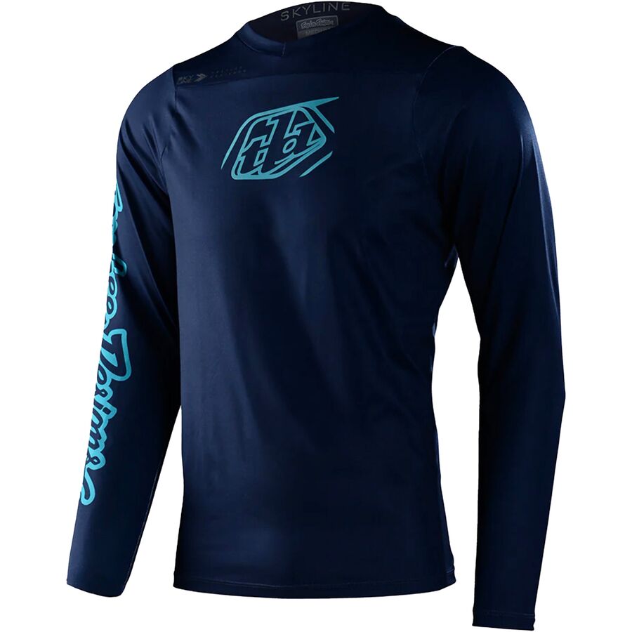 (取寄) トロイリーデザインズ メンズ スカイライン ロング-スローブ チル ジャージ - メンズ Troy Lee Designs men Skyline Long-Sleeve Chill Jersey - Men's Navy