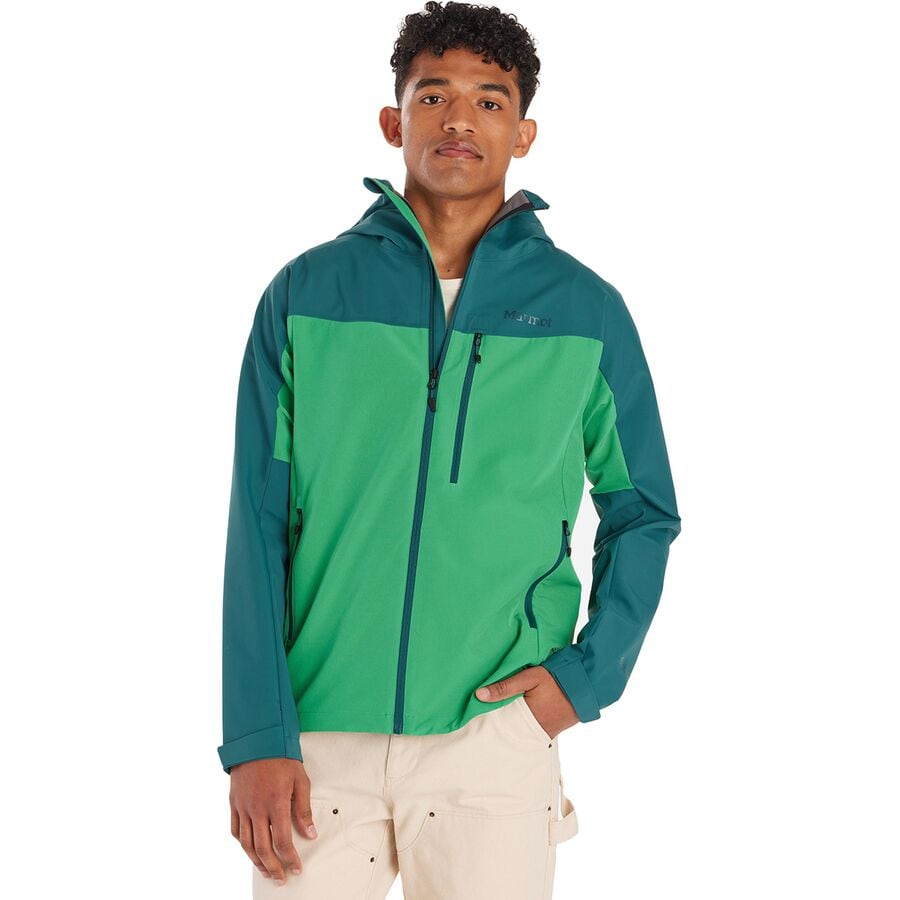 () ޡå   եȥ 㥱å -  Marmot men ROM Softshell Jacket - Men's Dark Jungle/Clover