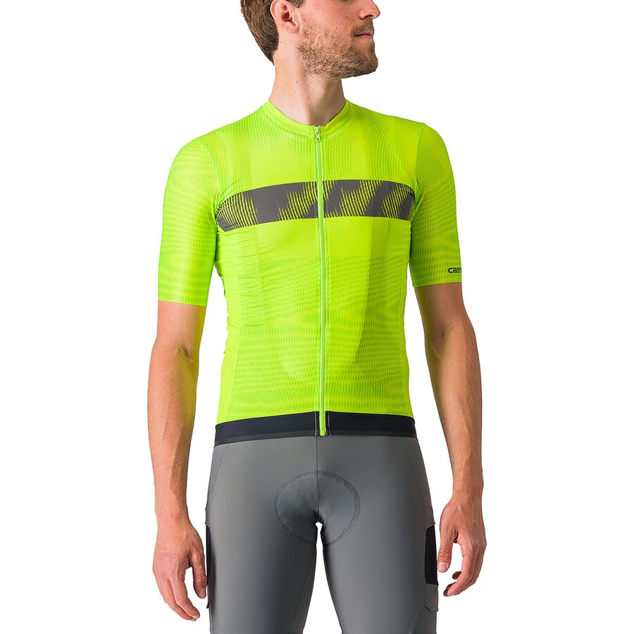 () ƥ  ߥƥå ǥ 㡼 -  Castelli men Unlimited Endurance Jersey - Men's Electric Lime/Dark Gray