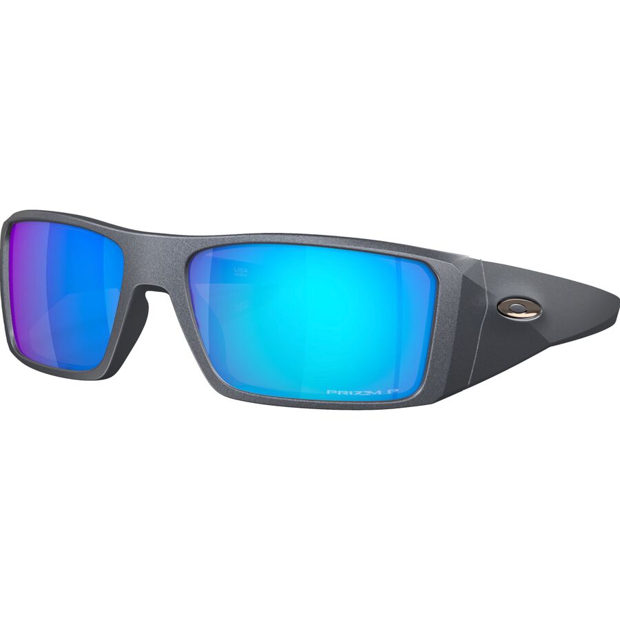 () I[N[ wIX^bg vY |[CYh TOX Oakley Heliostat Prizm Polarized Sunglasses Blue Steel/Prizm Sapphire Polar