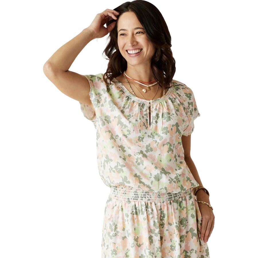 () J[ fUC fB[X C[ gbv - EBY Carve Designs women Lilly Top - Women's Cloud Wildflower