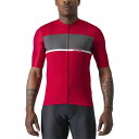 (取寄) カステリ メンズ ジャージ - メンズ Castelli men Tradizione Jersey - Men's Rich Red/Dark Gray-White