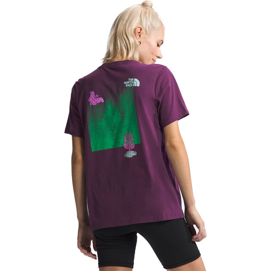 () m[XtFCX fB[X AEghA gDMU[ T-Vc - EBY The North Face women Outdoors Together T-Shirt - Women's Black Currant Purple/Outdoors Together Graphic