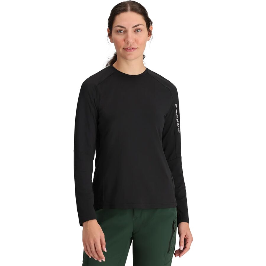 取寄 アウトドア リサーチ レディース フリーホイール ロング-スローブ ジャージ - ウィメンズ Outdoor Research women Freewheel Long-Sleeve Jersey - Women s Black