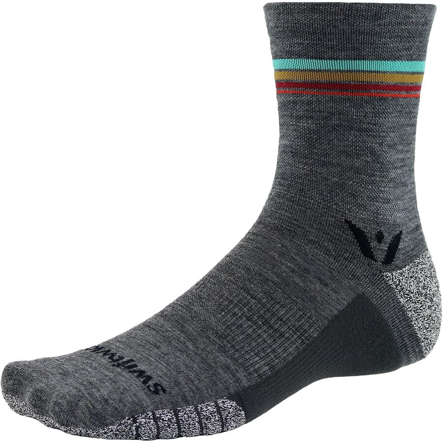 (取寄) スウィフトウィック フライト Xt トレイル ファイブ ソック Swiftwick Flite XT Trail Five Sock Heather Sunrise Stripe