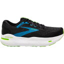 () ubNX Y S[Xg }bNX Ch V[Y - Y Brooks men Ghost Max Wide Shoe - Men's Black/Atomic Blue/Jasmine