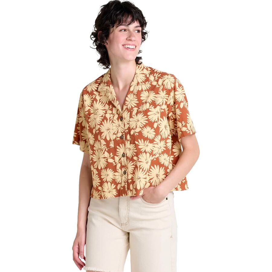 () g[hAhR[ fB[X tb`[ Vc - EBY Toad&Co women Fletcher Shirt - Women's Umber Large Floral Print