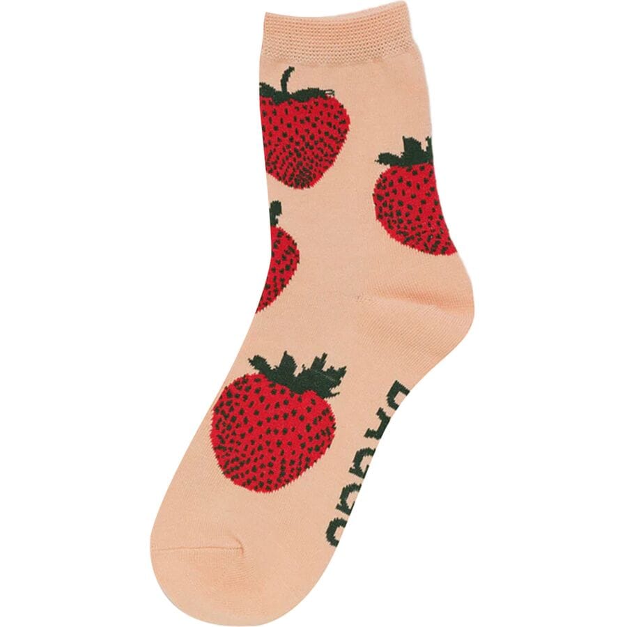 () oO[ N[ \bN BAGGU Crew Sock Strawberry