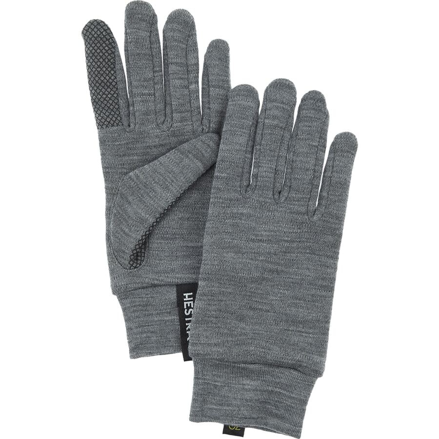 () wXg m ^b` |Cg O[u Ci[ Hestra Merino Touch Point Glove Liner Grey