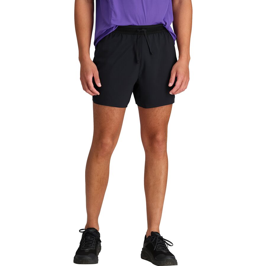 (取寄) アウトドア リサーチ メンズ スウィフト ライト 5インチ ショート - メンズ Outdoor Research men Swift Lite 5in Short - Men's Black