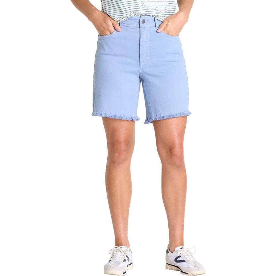 () g[hAhR[ fB[X oT V[fBh JbgIt V[g - EBY Toad&Co women Balsam Seeded Cutoff Short - Women's Weathered Blue