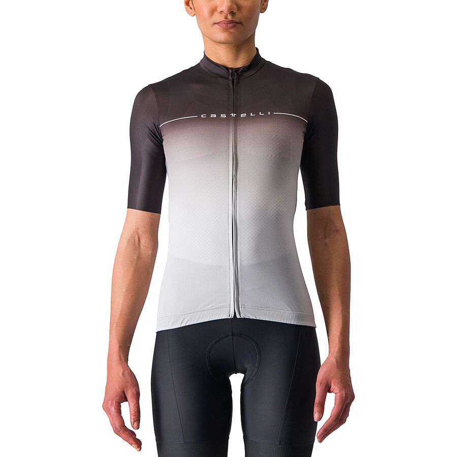 (取寄) カステリ レディース ジャージ - ウィメンズ Castelli women Salita Jersey - Women's Light Black/Silver Gray-White