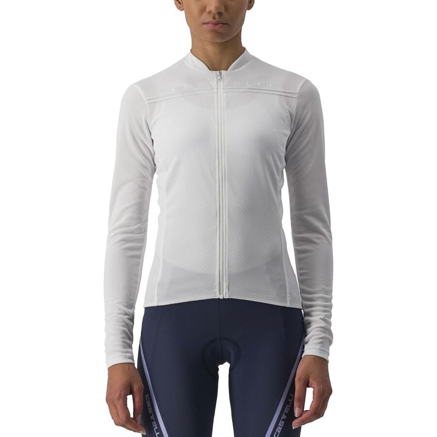 取寄 カステリ レディース アニマ 4 ロング-スローブ ジャージ - ウィメンズ Castelli women Anima 4 Long-Sleeve Jersey - Women s Ivory