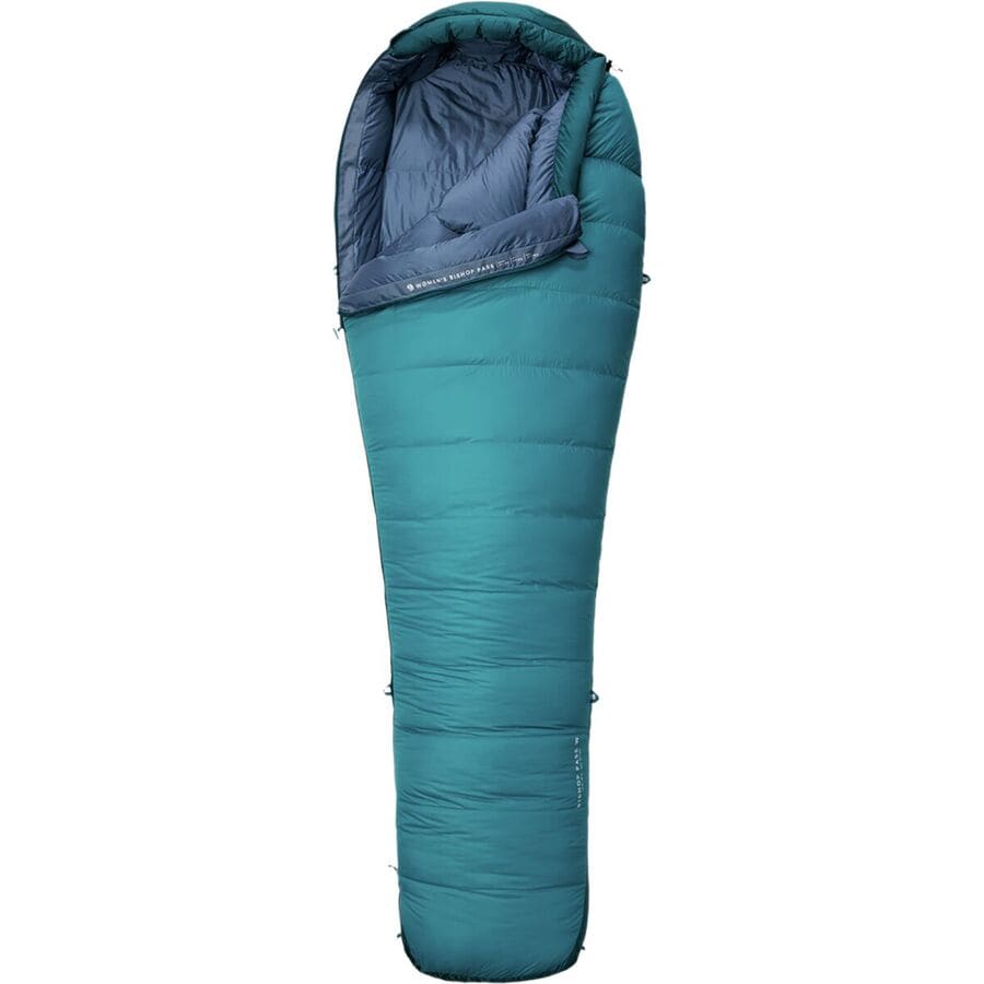 (取寄) マウンテンハードウェア レディース ビショップ パス スリーピング バッグ 15F ダウン - ウィメンズ Mountain Hardwear women Bishop Pass Sleeping Bag: 15F Down - Women's Vivid Teal