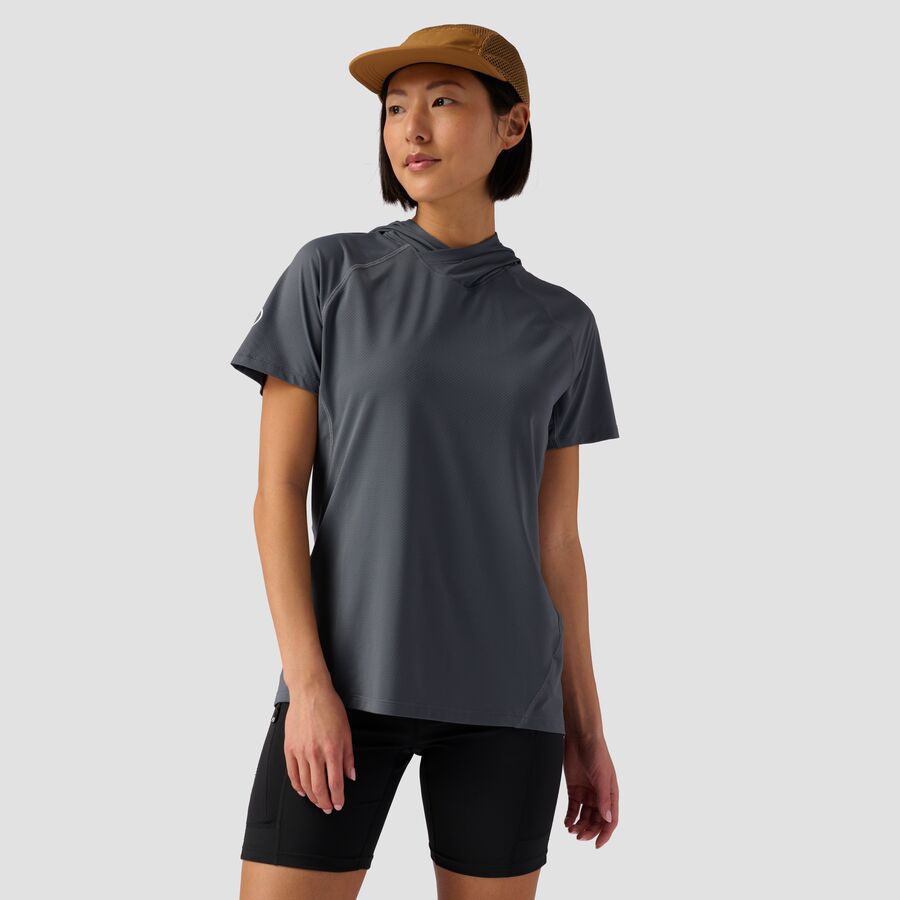 () obNJg[ fB[X ^z T V[gX[u u[fB - EBY Backcountry women Tahoe Sun Short-Sleeve Hoodie - Women's Turbulence