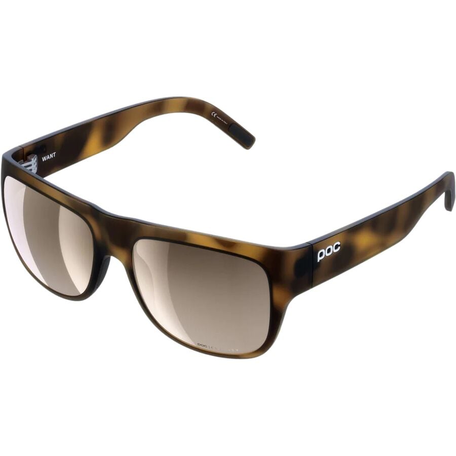 () POC EHg TOX POC Want Sunglasses Tortoise Brown/Clarity Trail/Partly Sunny Silver