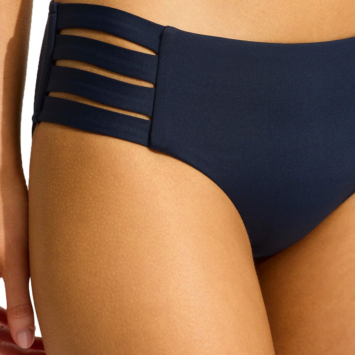 (取寄) シーフォリー レディース アクティブ マルチ ストラップ ヒップスター ビキニ ボトム - ウィメンズ Seafolly women Active Multi Strap Hipster Bikini Bottom - Women's True Navy