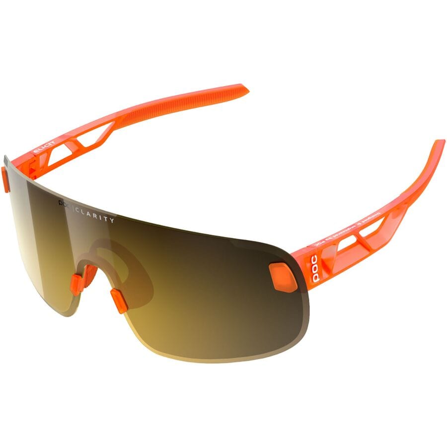 () POC GVbg TOX POC Elicit Sunglasses Fluo. Orange Translucent/Clarity Road/Partly Sunny Gold