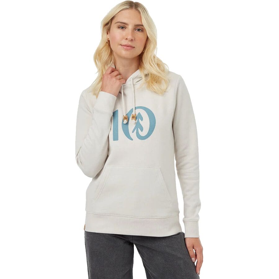 () ec[ fB[X e u[fB - EBY Tentree women Ten Hoodie - Women's Silver Cloud Grey Heather