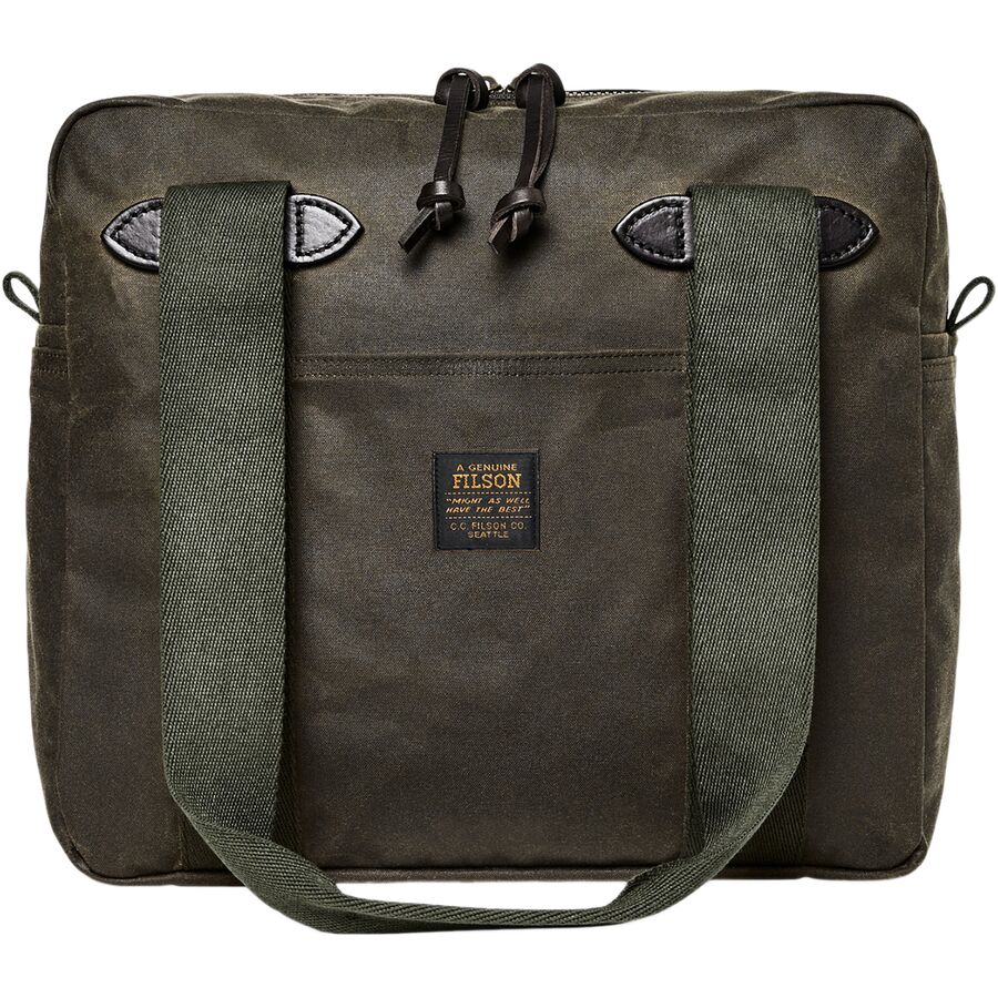 (取寄) フィルソン ティン クロス トート バッグ ジッパー Filson Tin Cloth Tote Bag Zipper Otter Green