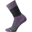 () X}[gE[ fB[X GufC J[ ubN P[u N[ \bN - EBY Smartwool women Everyday Color Block Cable Crew Sock - Women's Uviolet/Purp Iris Marl