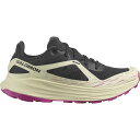 () T fB[X Eg tE gC jO V[Y - EBY Salomon women Ultra Flow Trail Running Shoe - Women's Black/Transparent Yellow/Rose Violet