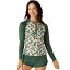 (取寄) カーヴ デザイン レディース コナ ラッシュガード - ウィメンズ Carve Designs women Kona Rashguard - Women's Wildflower/Cilantro