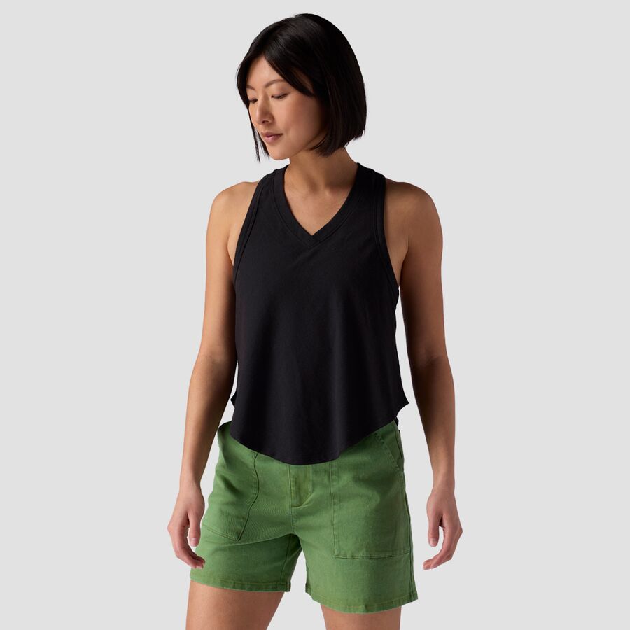 () obNJg[ fB[X tE Jbg ^N - EBY Backcountry women Flow Cut Tank - Women's Black