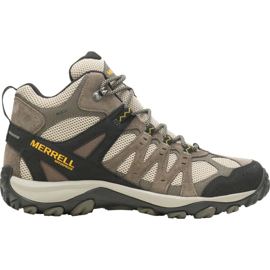 (取寄) メレル メンズ アクセンター 3 ミッド Wp ハイキング シューズ - メンズ Merrell men Accentor 3 Mid WP Hiking Shoe - Men's Boulder/Old Gold