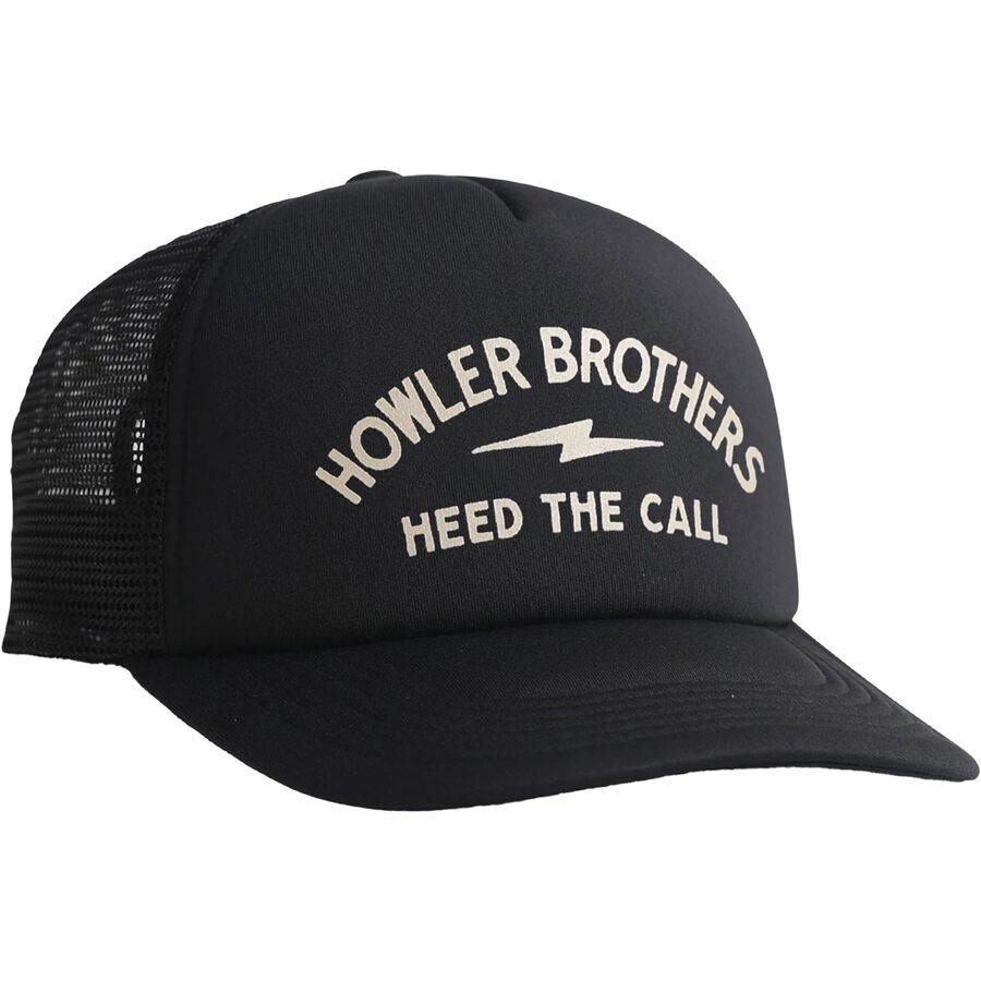 () ϥ顼֥饶 饤ȥ˥ Хå ե ɡ ϥå ˹ Howler Brothers Lightning Badge Foam Dome Hat Black