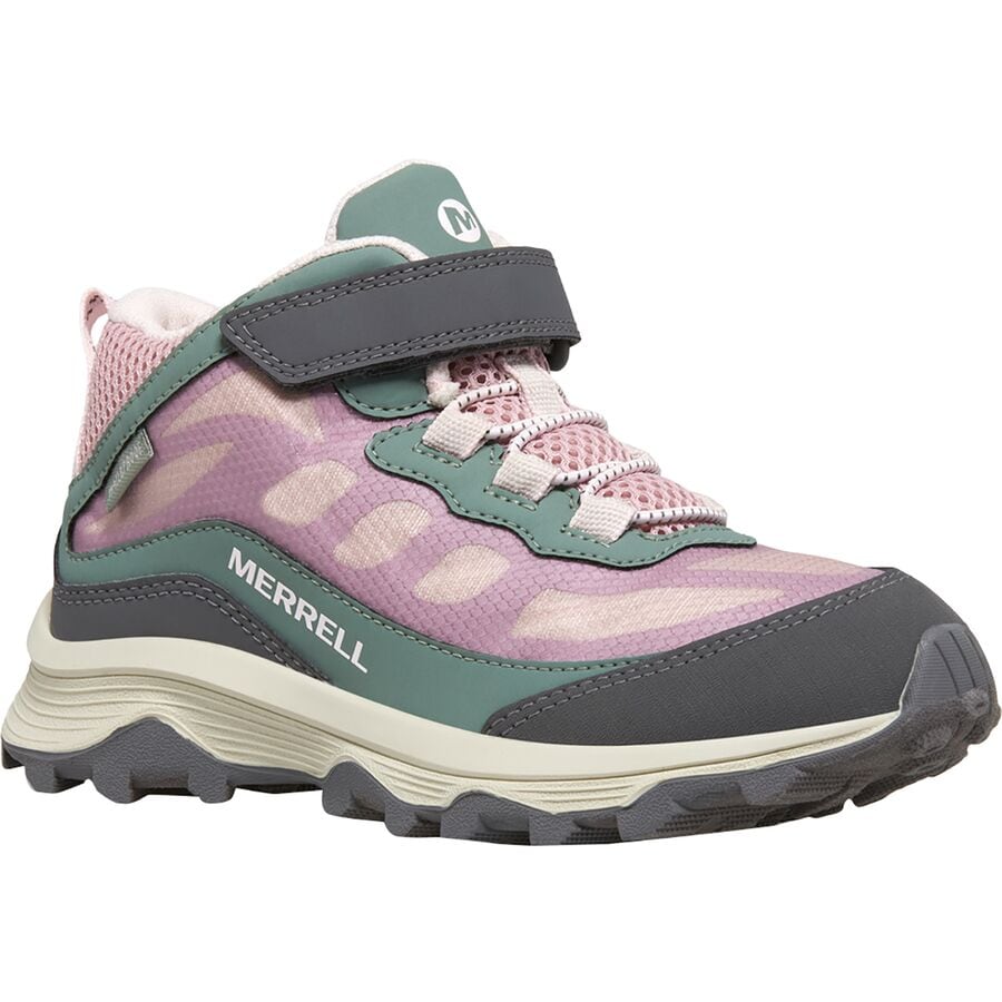 取寄 メレル キッズ モアブ スピード ミッド A/C ウォータープルーフ ブート - キッズ Merrell kids Moab Speed Mid A/C Waterproof Boot - Kids Dusty Pink/Orange