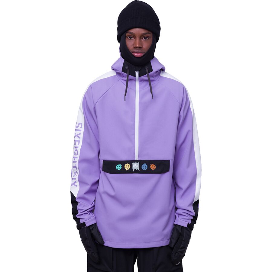 (取寄) シックスエイトシックス メンズ ウォータープルーフ アノラック - メンズ 686 men Waterproof Anorak - Men's Violet Colorblock