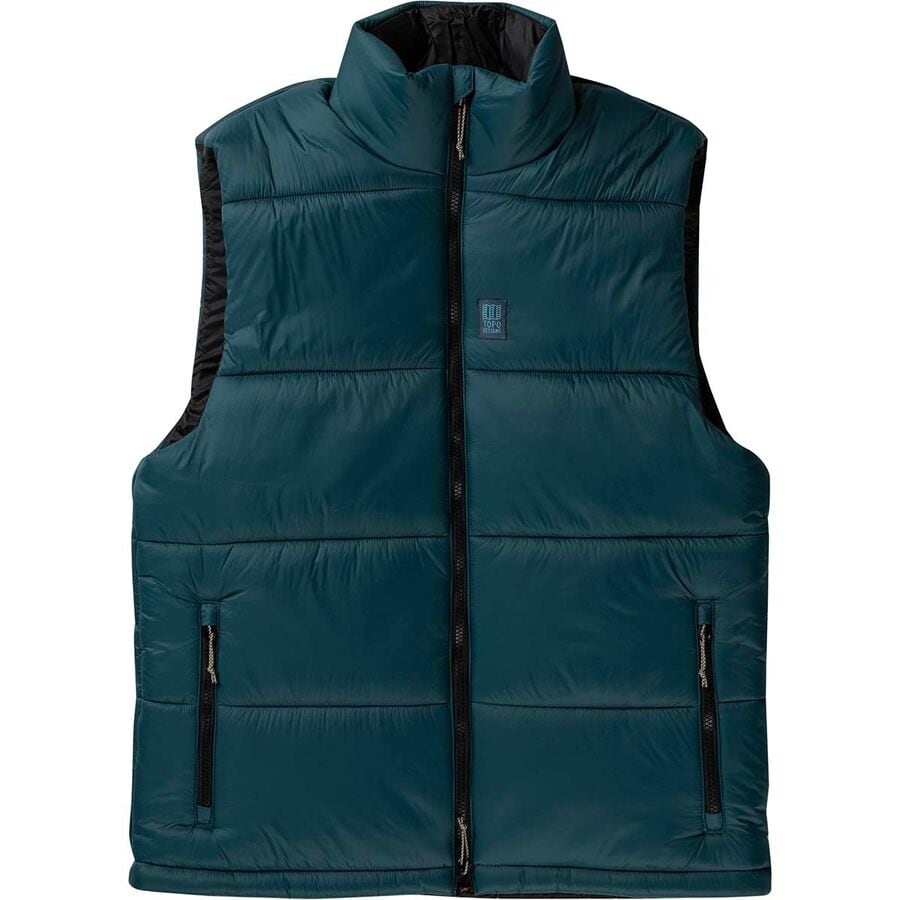 (取寄) トポデザイン メンズ マウンテン パファー ベスト - メンズ Topo Designs men Mountain Puffer Vest - Men's Pond Blue