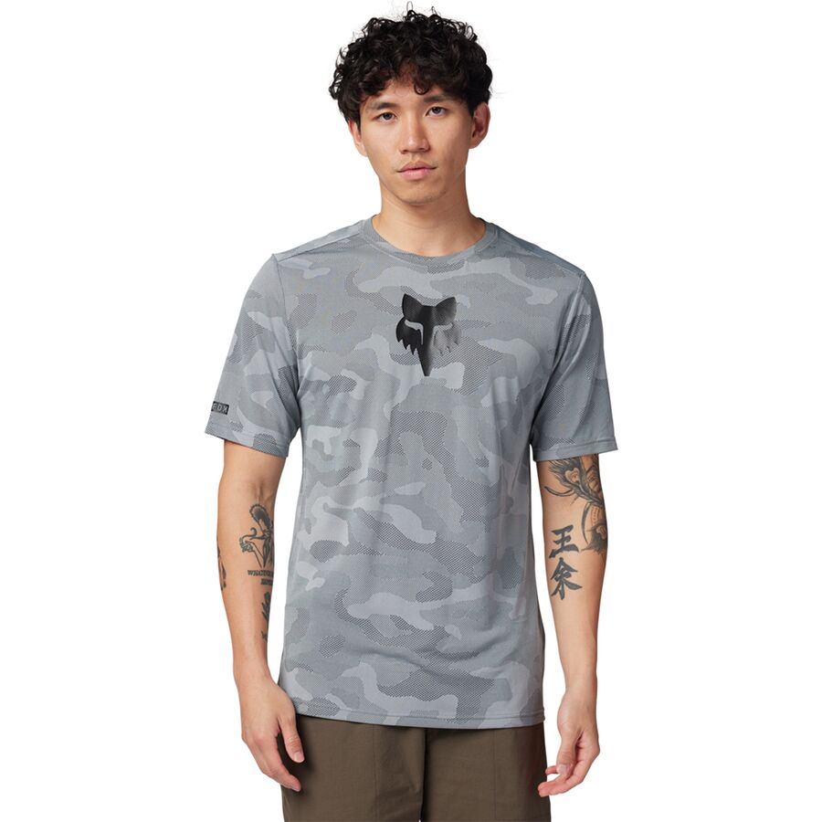 (取寄) フォックスレーシング メンズ レンジャー トゥルー ドリ ショートスリーブ ジャージ - メンズ Fox Racing men Ranger Tru Dri Short-Sleeve Jersey - Men's Cloud Grey