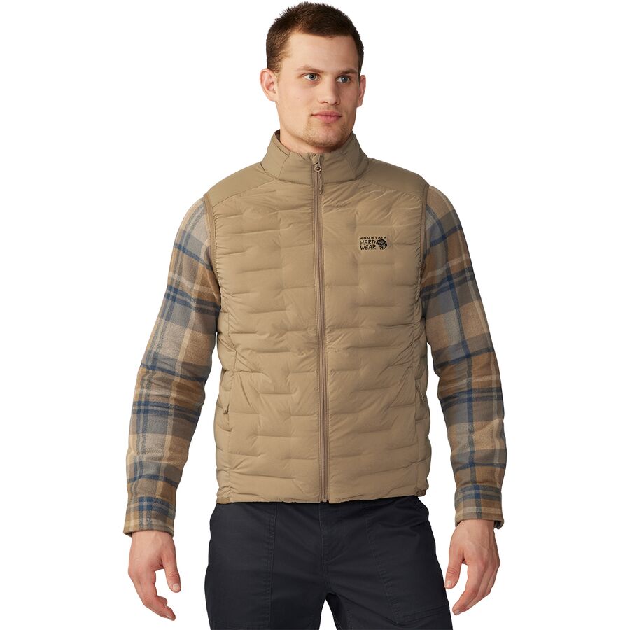 (取寄) マウンテンハードウェア メンズ ストレッチダウン ベスト - メンズ Mountain Hardwear men Stretchdown Vest - Men's Trail Dust