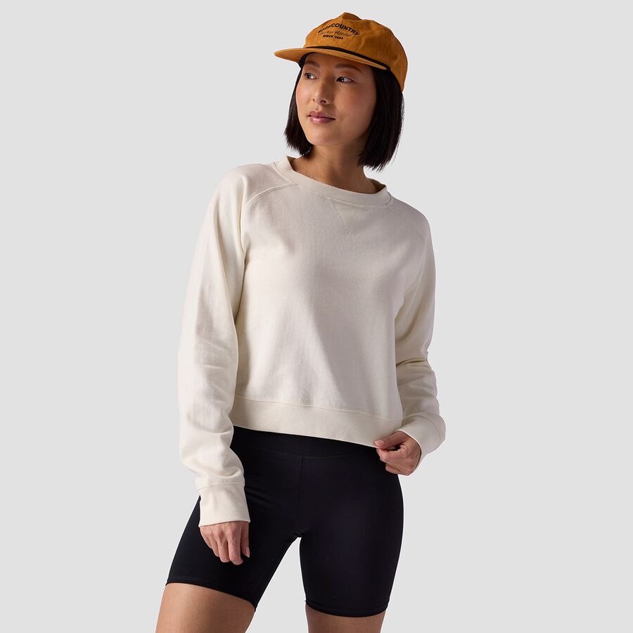 () XgCbN fB[X re[W W Nbvh N[ XEFbgVc - EBY Stoic women Vintage Gym Cropped Crew Sweatshirt - Women's Egret