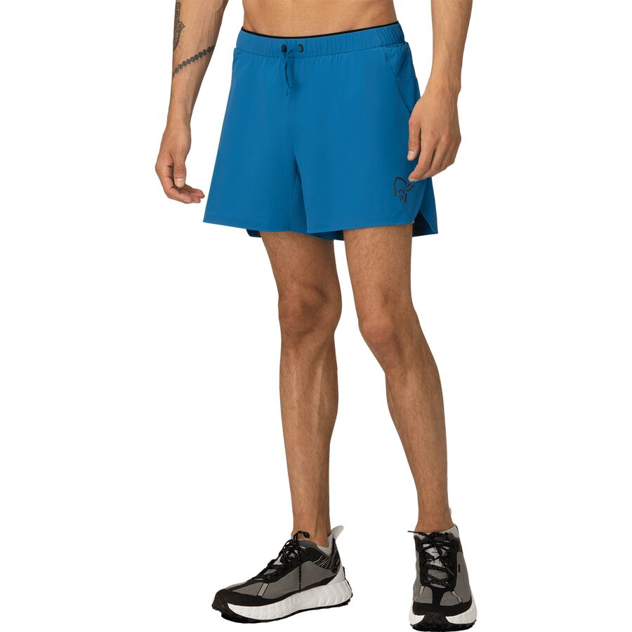 () Υ  󥸥 եå1 5 硼 -  Norrona men Senja Flex1 5in Short - Men's Mykonos Blue