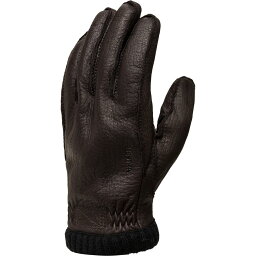 (取寄) ヘストラ メンズ ディアスキン プリマロフト リブド グローブ - メンズ Hestra men Deerskin Primaloft Ribbed Glove - Men's Dark Brown