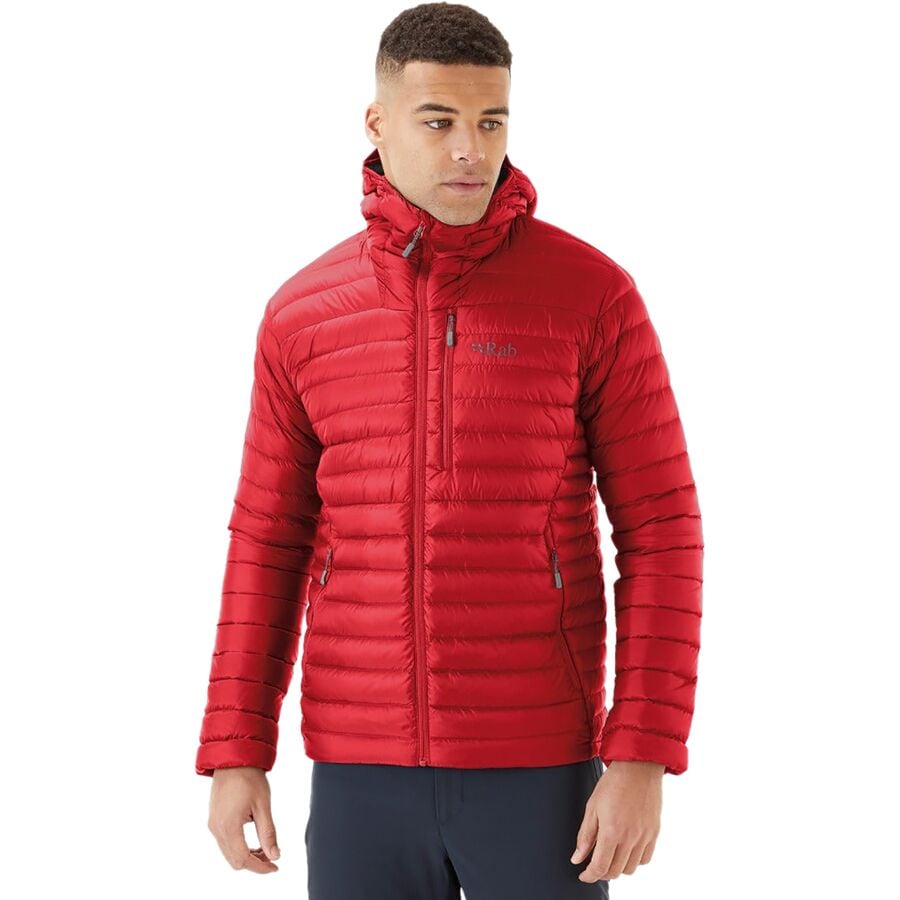 (取寄) ラブ メンズ マイクロライト アルパイン ダウン ジャケット - メンズ Rab men Microlight Alpine Down Jacket - Men's Ascent Red2