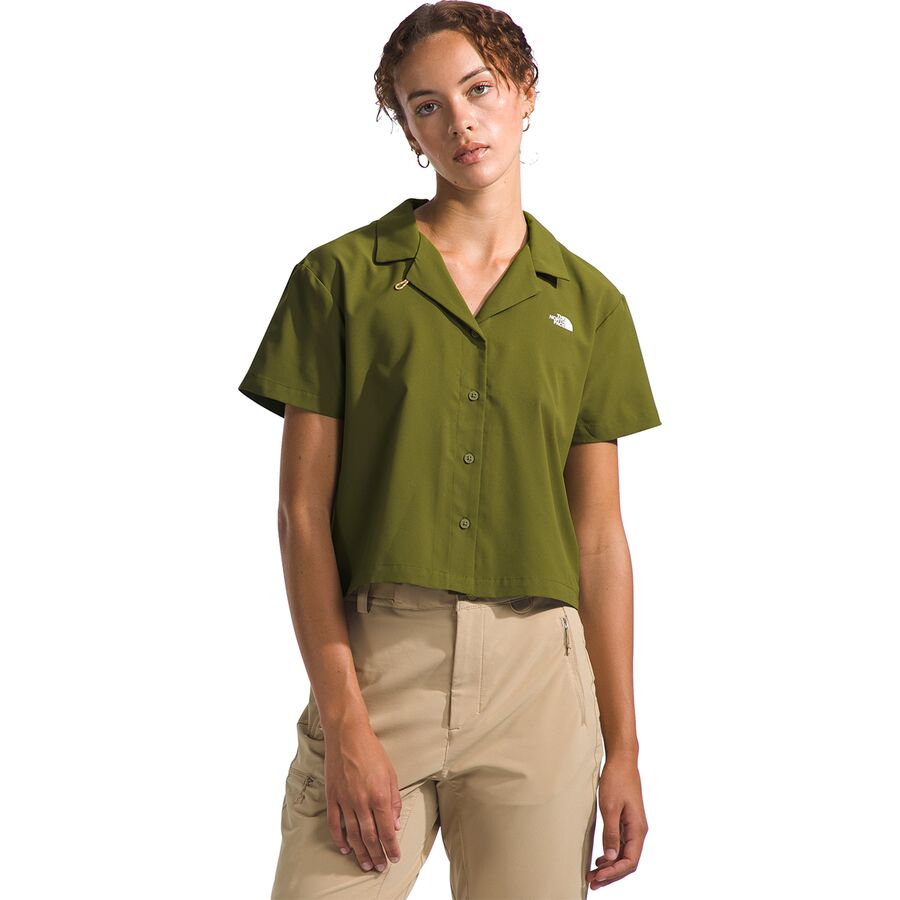 () m[XtFCX fB[X t@[Xg gC Vc - EBY The North Face women First Trail Shirt - Women's Forest Olive