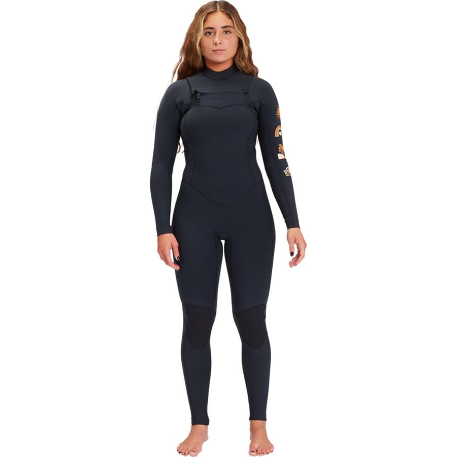 () ӥܥ ǥ 4/3mm ƥ ǥ ե -å åȥ -  Billabong women 4/3mm Salty Dayz Full Chest-Zip Wetsuit - Women's Black Tide