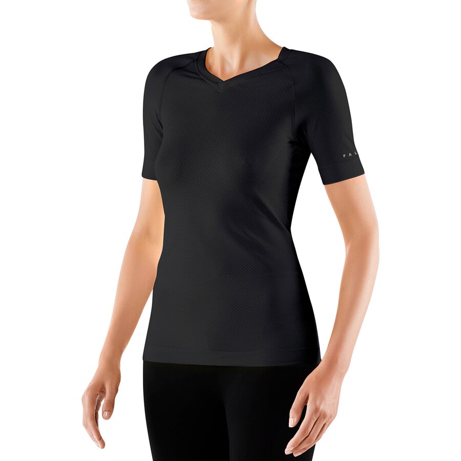 () t@P fB[X N[ V[gX[u gbv - EBY Falke women Cool Short-Sleeve Top - Women's Black