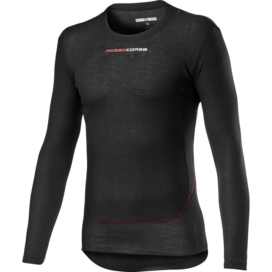 (取寄) カステリ メンズ プロセッコ テック ロング-スローブ ベース レイヤー - メンズ Castelli men Prosecco Tech Long-Sleeve Base Layer - Men's Black