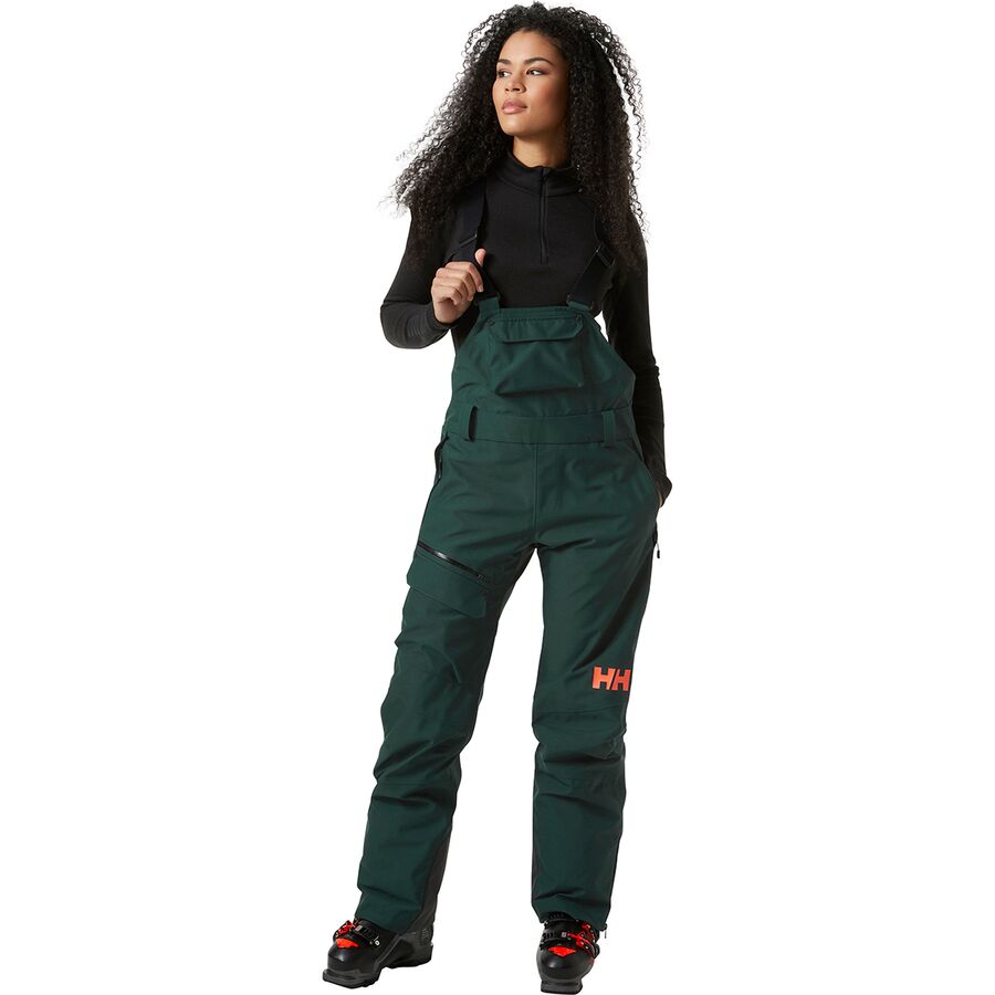 (取寄) ヘリーハンセン レディース パウダークイーン ビブ パンツ - ウィメンズ Helly Hansen women Powderqueen Bib Pant - Women's Darkest Spruce