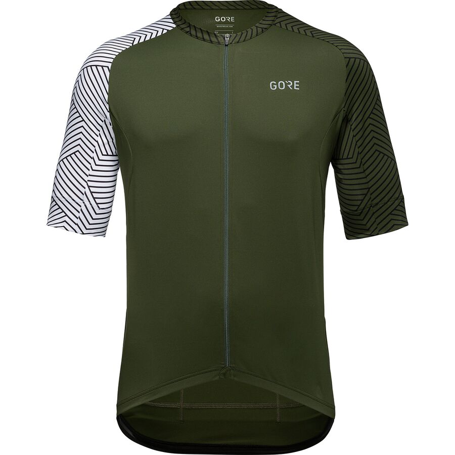 (取寄) ゴアウェア メンズ C5 オプティライン ジャージ - メンズ GOREWEAR men C5 Optiline Jersey - Men's Utility Green/White