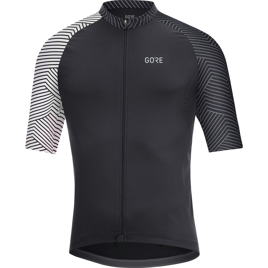 (取寄) ゴアウェア メンズ C5 オプティライン ジャージ - メンズ GOREWEAR men C5 Optiline Jersey - Men's Black/White