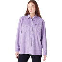 () O[ fB[X N[fC EFX^ I[o[Vc - EBY Wrangler women Courderoy Western Overshirt - Women's Bouganville Purple