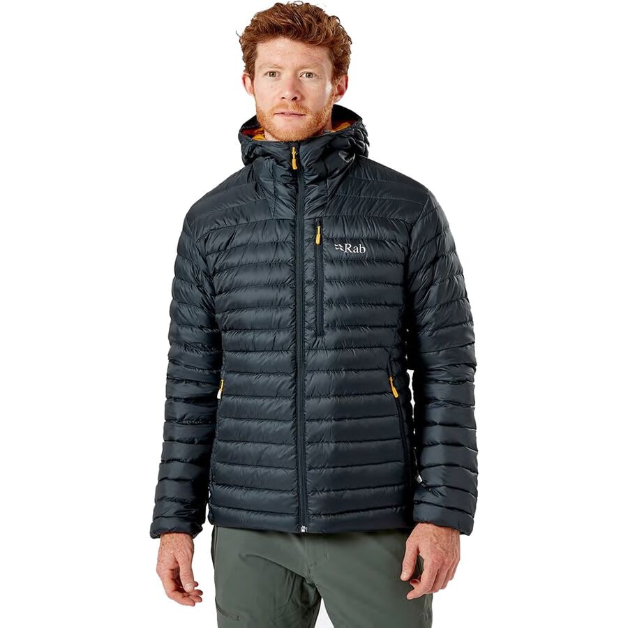 (取寄) ラブ メンズ マイクロライト アルパイン ダウン ジャケット - メンズ Rab men Microlight Alpine Down Jacket - Men's Beluga