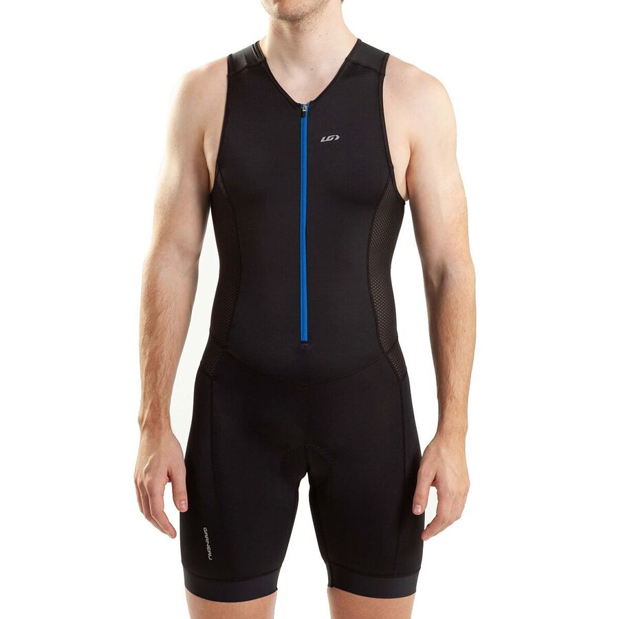 (取寄) ルイガノ メンズ スプリント トライ スーツ - メンズ Louis Garneau men Sprint Tri Suit - Men's Black/Blue