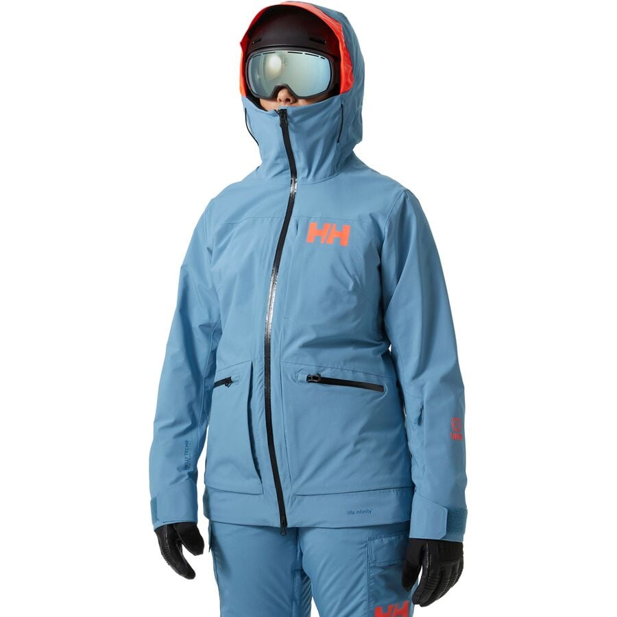 (取寄) ヘリーハンセン レディース パウダークイーン インフィニティ ジャケット - ウィメンズ Helly Hansen women Powderqueen Infinity Jacket - Women's Blue Fog